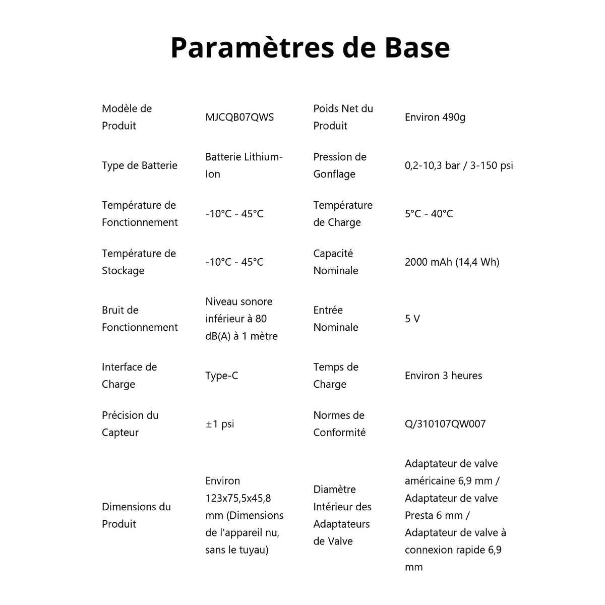 Mini-Compresseur Portable